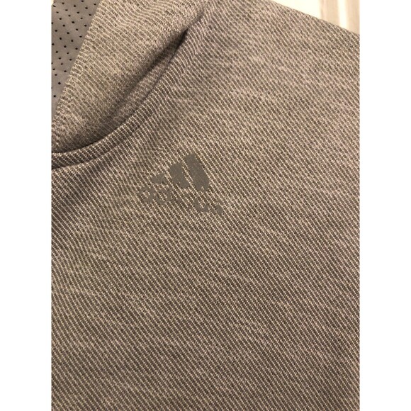 Adidas Climalite Sweatshirt Hoodie Full Zip  Reflective Hood Womans Gray Small - Picture 8 of 8